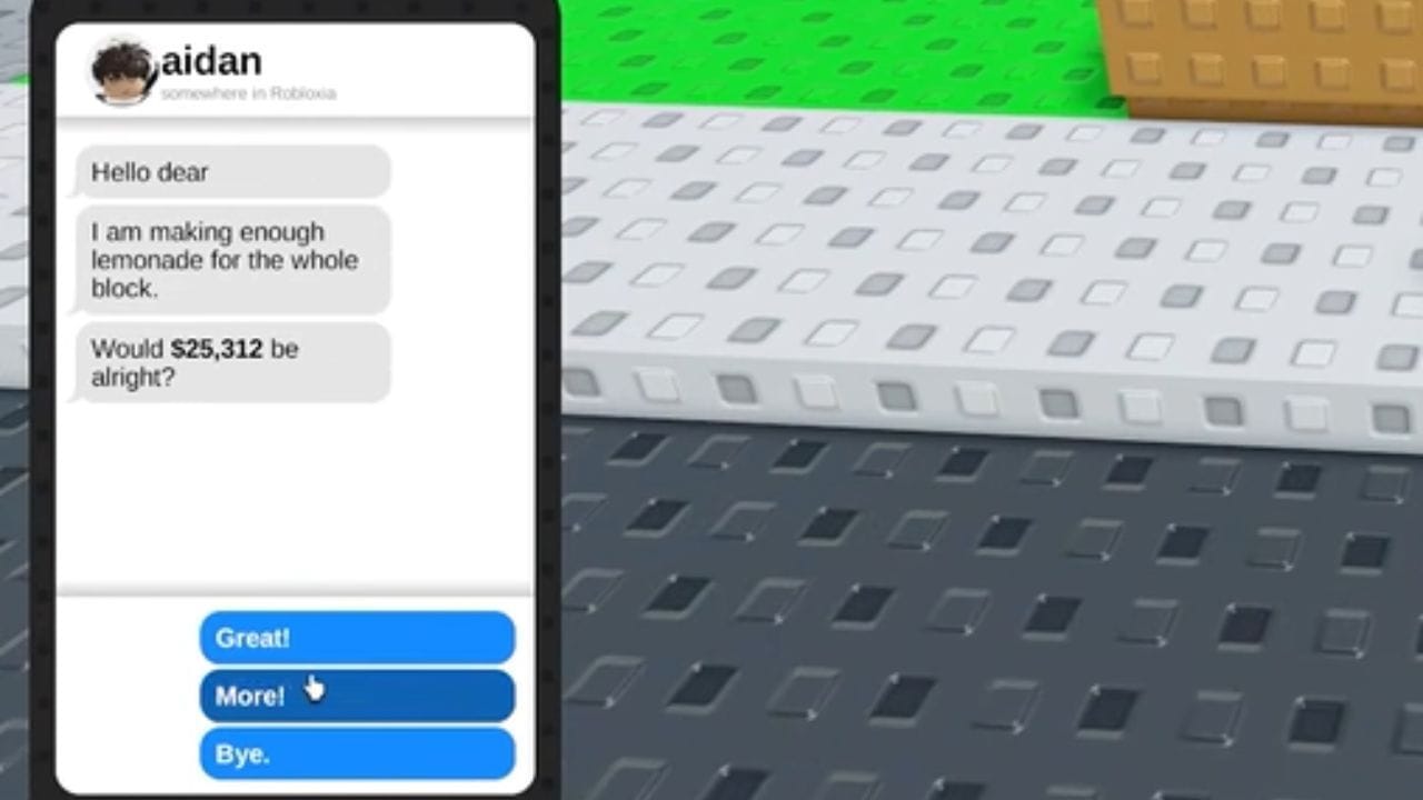 NPC phone deal interface with offer from aidan