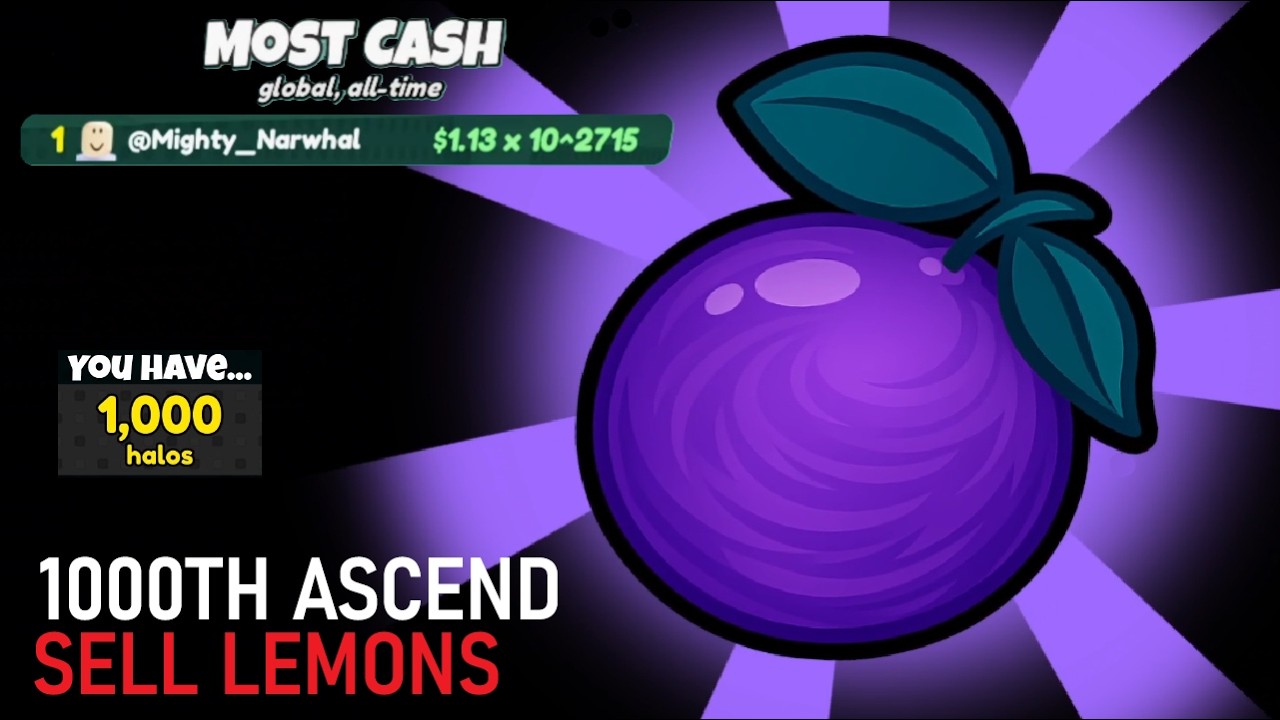 Ascend 1000 milestone in Sell Lemons