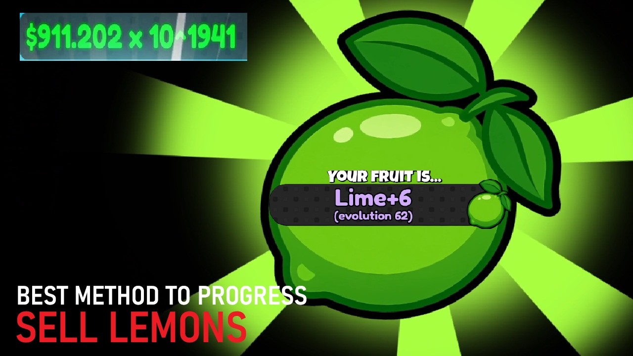 Evolution system — fruit chain from Lemon to Orange to Lime with 42x income multiplier